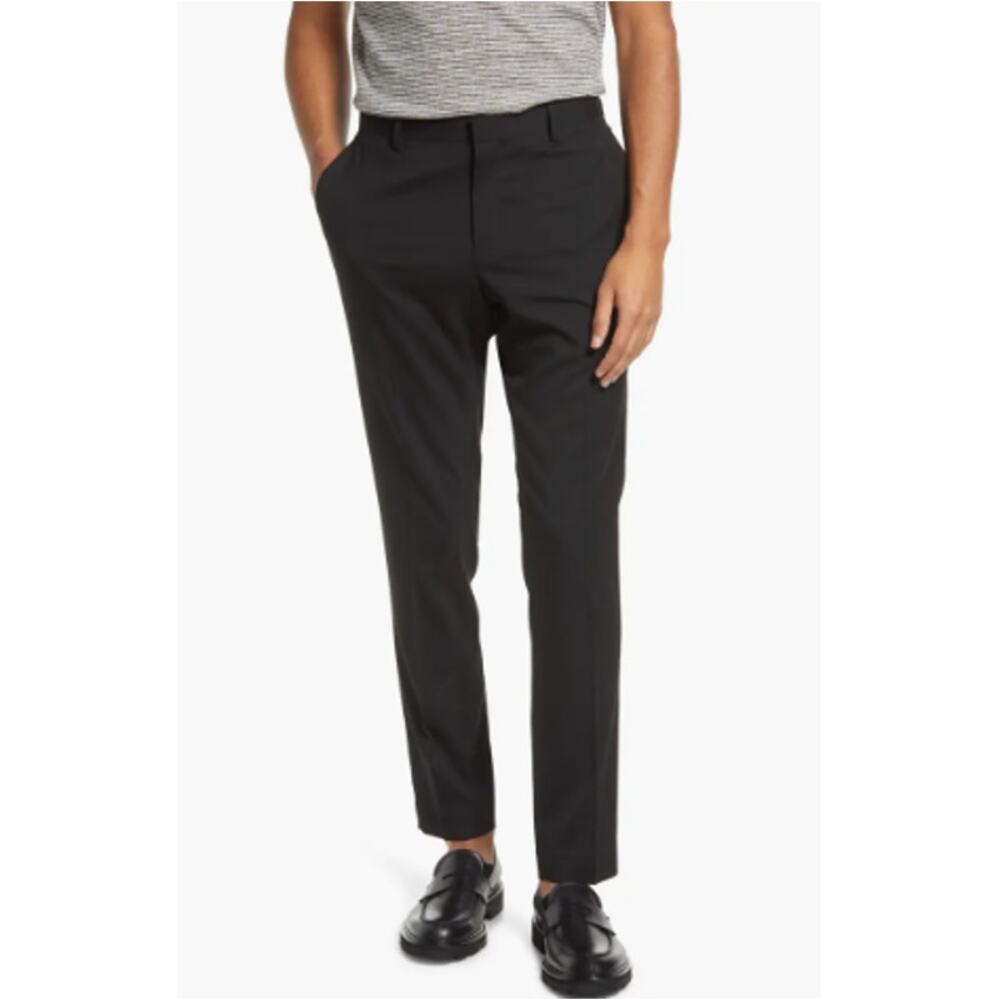 New NORDSTROM RACK Men's Black Extra Trim Fit Pant Size 40W/32L